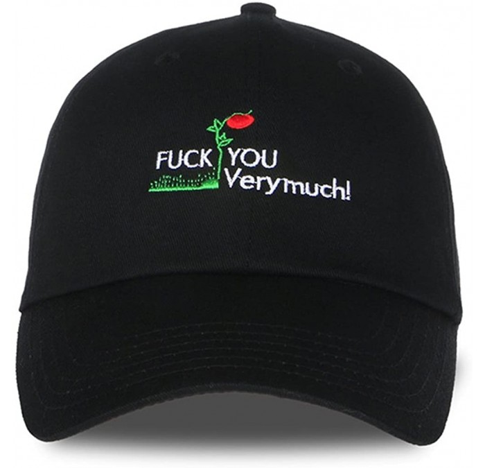 Baseball Caps Rose Fuck You Very Much Embroidered Baseball Cap Unisex Snapback Hat Cotton Adjustable Dad Hat for Men Women - ...