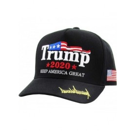 Baseball Caps Make America Great Again Our President Donald Trump Slogan with USA Flag Cap Adjustable Baseball Hat Red - CX18...