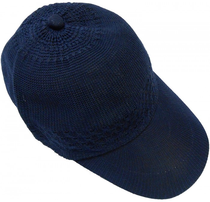 Baseball Caps Knit Polyester Baseball style cap [style 201] - Navy - CA11CYMXVYB $12.58