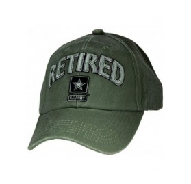 Baseball Caps U.S. Army Retired cap. Green - C611XGF2S35 $19.42