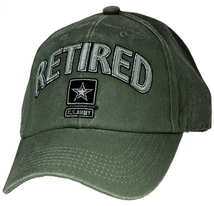 Baseball Caps U.S. Army Retired cap. Green - C611XGF2S35 $19.42