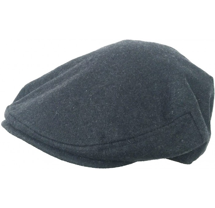 Newsboy Caps Wool Blend Ivy Scally Cap 5 Point Driver Hat Flat Newsboy - Charcoal Grey - CK12EFHH3Y1 $37.75