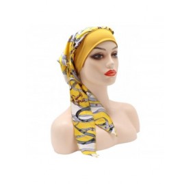 Skullies & Beanies Chemo Cancer Head Scarf Hat Cap Tie Dye Pre-Tied Hair Cover Headscarf Wrap Turban Headwear - CX198N2NGX7 $...