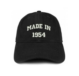Baseball Caps Made in 1954 Text Embroidered 66th Birthday Brushed Cotton Cap - Black - CK18C9YCZ8Z $17.21