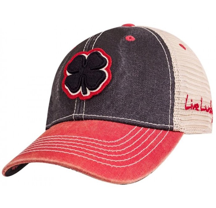 Baseball Caps Black Clover Crimson/White Alabama 2-Tone Vintage Snapback Hat - Black/Stone/Red - C312N5IIGMF $30.64