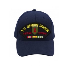 Baseball Caps 1st Infantry Vietnam Veteran Hat/Ballcap Adjustable One Size Fits Most - Navy Blue - CG18NDK3M6Y $21.88