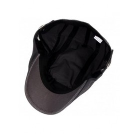 Newsboy Caps Men's Cotton Flat Ivy Gatsby Newsboy Driving Hat Cap - 2 Pack-b - C5189NIISUE $13.65