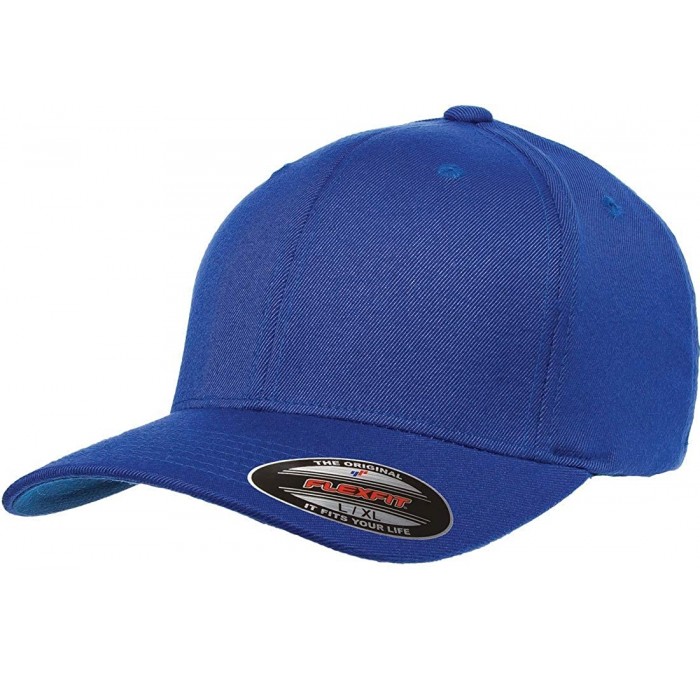 Baseball Caps Flexfit Pro-Formance Cap - Moisture Wicking- Stretch Flex Fit Hat - Royal - CJ18HEUK9GD $27.24